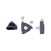 Threading Inserts (thin type) RT16.01W/16.01N-11/14/19/28BSPTB - Makotools Industrial Supply Tools for Metal Cutting